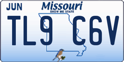 MO license plate TL9C6V