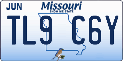 MO license plate TL9C6Y