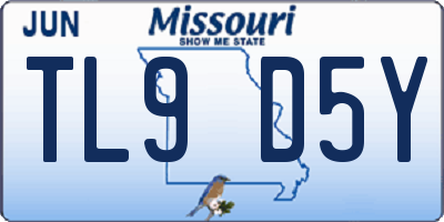 MO license plate TL9D5Y
