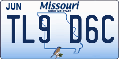 MO license plate TL9D6C