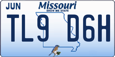 MO license plate TL9D6H