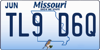 MO license plate TL9D6Q
