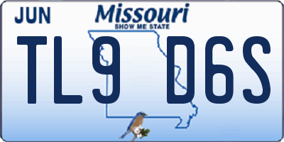 MO license plate TL9D6S