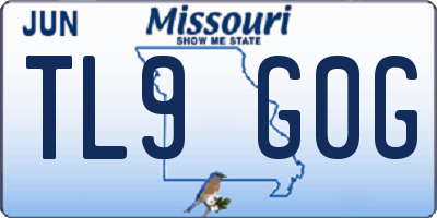 MO license plate TL9G0G