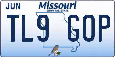 MO license plate TL9G0P
