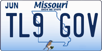 MO license plate TL9G0V