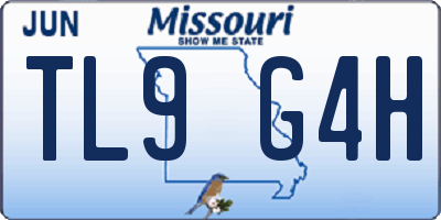 MO license plate TL9G4H
