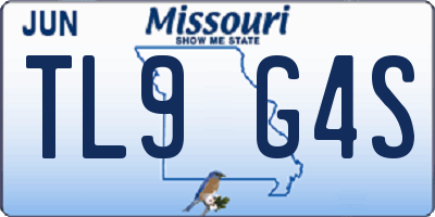 MO license plate TL9G4S