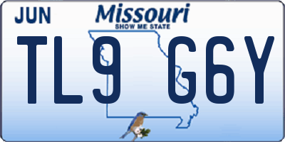 MO license plate TL9G6Y
