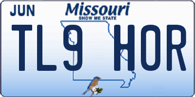 MO license plate TL9H0R