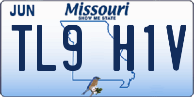 MO license plate TL9H1V