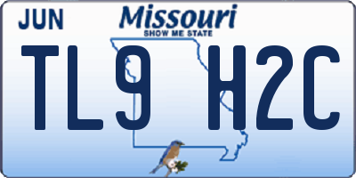 MO license plate TL9H2C