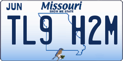 MO license plate TL9H2M