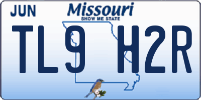 MO license plate TL9H2R
