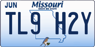 MO license plate TL9H2Y