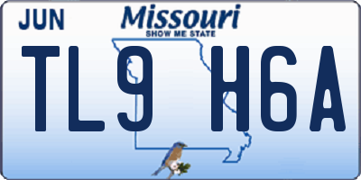 MO license plate TL9H6A