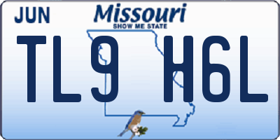 MO license plate TL9H6L
