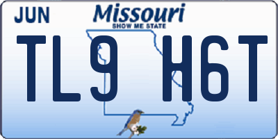 MO license plate TL9H6T