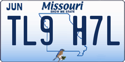 MO license plate TL9H7L