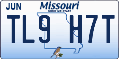 MO license plate TL9H7T