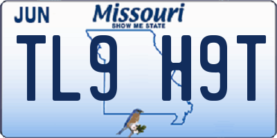 MO license plate TL9H9T