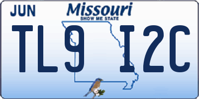MO license plate TL9I2C
