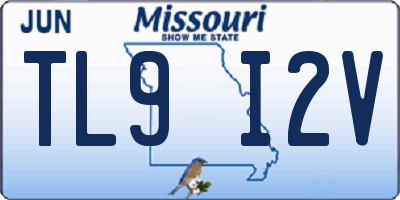 MO license plate TL9I2V