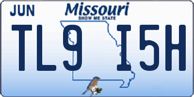 MO license plate TL9I5H