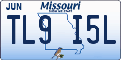 MO license plate TL9I5L