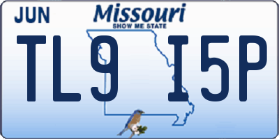 MO license plate TL9I5P