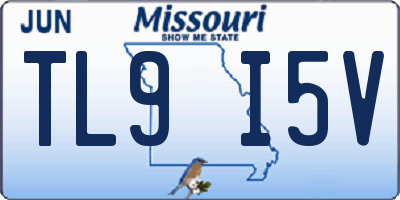 MO license plate TL9I5V