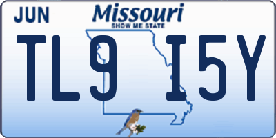 MO license plate TL9I5Y