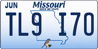 MO license plate TL9I7O