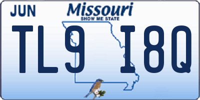 MO license plate TL9I8Q