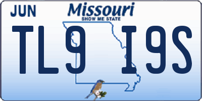 MO license plate TL9I9S