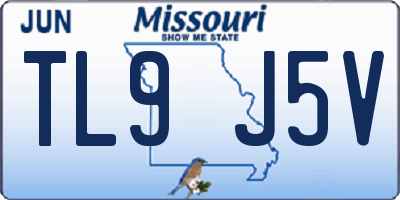 MO license plate TL9J5V