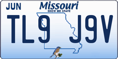 MO license plate TL9J9V