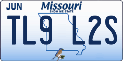 MO license plate TL9L2S