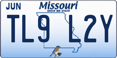 MO license plate TL9L2Y