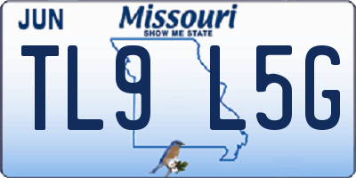 MO license plate TL9L5G