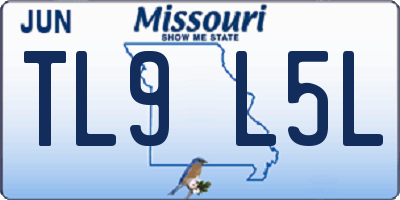 MO license plate TL9L5L