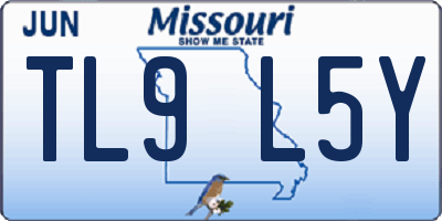 MO license plate TL9L5Y