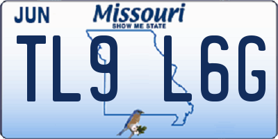 MO license plate TL9L6G