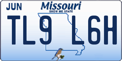 MO license plate TL9L6H