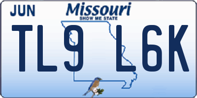 MO license plate TL9L6K