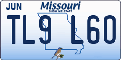 MO license plate TL9L6O
