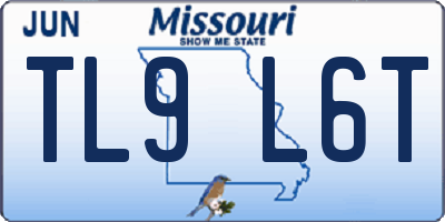 MO license plate TL9L6T