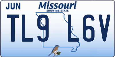 MO license plate TL9L6V
