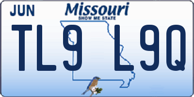 MO license plate TL9L9Q