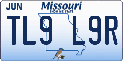MO license plate TL9L9R